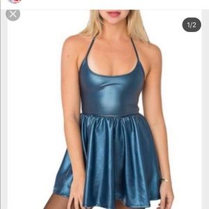 Metallic Skater dress